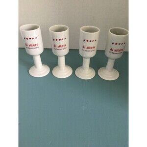 DI AMORE THE LIQUEURS OF LOVE Ceramic Shot Glass Set Of 4